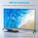 2 x UANTIN Mini HDMI to HDMI Cable 10FT, 4K 60Hz High-Speed Mini HDMI to HDMI 2.0 Braided Cord, 18Gbps Compatible with Camera, Camcorder, Tablet and Graphics/Video Card, Laptop, Raspberry Pi Zero W
