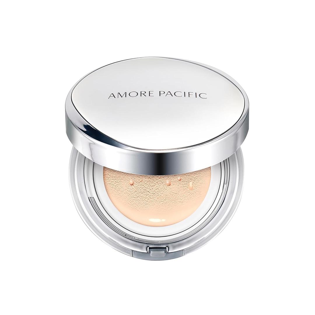 AMOREPACIFIC Color Control Cushion Compact Broad Spectrum SPF 50+ | Korean Foundation with Buildable Coverage & Dewy Finish (102 Light Pink)