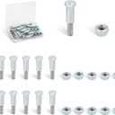 Motorcycle Handlebar Lever Pivot Bolt in Low Carbon Steel Material,M10 Hex Head,M6 Threading,Overall Lenght 36mm,Compatibel with 22mm Handlebar Brake Master Cylinder,Pack of 10