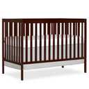 Dream On Me Synergy 5-in-1 Convertible Full-Size Baby Crib with Toddler, Day & Full Bed Conversion in Espresso, GreenGuard Gold & BSA, 3 Mattress Heights, Sustainable Pinewood