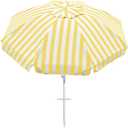 Northroad 8 Feet Large Beach Umbrella with Sand Anchor Heavy Duty High Wind Portable Outdoor Umbrellas w/Carry Bag,Removable Hook,UV 50+ Protection Air Vent Tilt for Patio Garden Pool