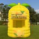 15FT Inflatable Lemonade Stand with Blower Inflatable Lemon Booth Suitable for Parties, Advertising Shopping Malls, Store Decoration Lemonade Stand(Yellow, 10ft L×10ft W×15ft H)