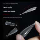 Nail Extension Forms Dual Forms for Poly Gel Nail Extension 120pcs Twelve-Sizes with Scale Reusable Flexible Abundant Nail Forms for Builder Gel for Nail Art Design Salon&DIy (06-2, 1)