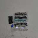 Gaoye Professional Reading Glasses for All Day - Computer Readers with Blue Light Protection - Value Pack 5 PCs. +0