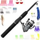 Zebco Ready Tackle Spinning Reel and Fishing Rod Combo, Includes Tackle Kit