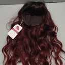 Honygebia Dark Red Wig with Bangs - Burgundy Wigs for Women, Wine Red Long Straight Layered Realistic Hair, Natural Synthetic Heat Resistant Wigs for Halloween/Christmas/Cosplay/Party