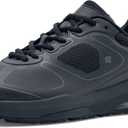 Shoes for Crews Men's Slip-Resistant Work Sneakers - Comfortable, Non-Slip Shoes for Men in Food Service, Healthcare, Retail, Maintenance - Evolution II, Size 11 Black