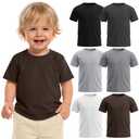 Custoneei 6 Pack Toddler Boys Shirts Summer Tees, 6-Color, 18-24 Months