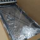 only fire Foldable X-Marks Fire Pit Cooking Grate, Portable Rectangle Campfire Grill Grate with Handles, Heavy Duty Steel Campfire BBQ Grill for Outdoor, 36 inch