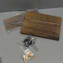 Key Holder for Wall, Decorative Key and Mail Holder with Shelf Has Large Key Hooks for Bags, Coats – Paulownia Wood Key Hanger with Mounting Hardware (9.8”W x 6.7”H x 4.2”D) (Brown)