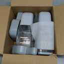 Lemtrflo Hanging Automatic Rabbit Feeder for Cage,Dog Cat Food and Water Dispenser,Rabbit Water Bottle Guinea Pig Food Bowl Set,Gravity Feeder for Cats Dogs (Gray)