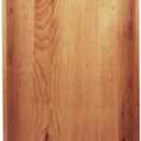28 x 18 Inches Extra Large Rectangle Cherry Wood Ottoman Tray with Handles, Serve Tea, Coffee or Breakfast in Bed, Classic Wooden Decorative Serving Tray