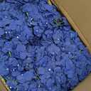 11.81 Inch Hydrangea Flower Balls for Centerpieces - 12 PCS Artificial Floral Arrangement Large Fake Silk Kissing Ball for Wedding Table Home Party Decor - Navy Blue