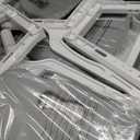 Kids Table and 2 Chairs Set, Height Adjustable Toddler Study Table and Chair Set, Kid Size for Ages 3-8 Children, Graffiti Desktop, Easy to Wipe/Arts & Crafts, Homes/Classrooms/Daycare (Grey)