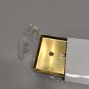 Zonon 8 Pack Gold Outlet Covers 4.50" x 2.76" Toggle Light Switch Covers Brass Metal Brushed Decorative Gold Receptacle Wallplate Corrosion Resistant,Standard Size,Brushed Brass