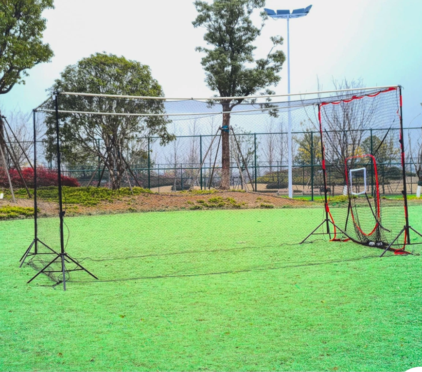 MPOBSP Baseball & Softball Batting Cage Net for Backyard 10X10X32FT| Portable Hitting Cage with Baseball Practice Net Windproof Tripod Ground Stakes| Indoor/Outdoor Training Equipment MPOBSP Baseball & Softball Batting Cage Net for Backyard 10X10X32FT| Portable Hitting Cage with Baseball Practice Net Windproof Tripod Ground Stakes| Indoor/Outdoor Training Equipment