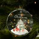 2 x Bear Baby's First Christmas Ornament Gifts for New Parents, 2025 New Baby Ornaments for Christmas Tree, Acrylic