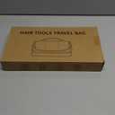 Noldena Hanging Hair Tool Organizer for Dyson Airwrap and Shark FlexStyle, Water-Resistant Travel Case with Removable Divider, Storage Bag for Attachments, Black