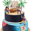 Cakesupplyshop Pirate Ship Pirate Revenge Happy Birthday Sign Mini Cake Decoration Cake Topper