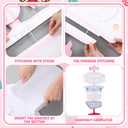 Thyle 5.3 Feet Christmas Candyland Cardboard Cutout Stand Up Life Size Candy Cane Lollipop Land Yard Signs Party Decoration Photo Props Backdrop Standup for Christmas Party Decor