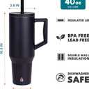Elemental Stainless Steel 140oz Cup with Straw
