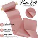 MEEDEE Mauve 'N' Pink Silk Hair & DIY Ribbon Spools 2in Wide x 5yds Each - Perfect for Weddings, Bouquets & Occasions