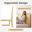 Askeld 12 inch Bamboo Twin Bed Frame with Headboard, Light Cottagecore Solid Wood Platform Bed No Box Spring Needed, Easy Assembly, Noise Free