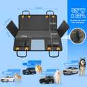 Dog Car Seat Cover for Back Seat with Hard Bottom,Waterproof Back Seat Extender for Dogs,Dog Hammock Dogs Bed for Cars, SUVs,Pet Seat Cover for Back Seat Holds 400lbs with Mesh Window & Pocket