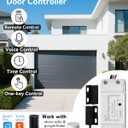 Smart Garage Door Opener, Universal WiFi Garage Door Remote Controller with Smartphone App Control, Door Left Open Alert, Compatible with iOS, Android, Alexa, Google Assistant, IFTTT, No Hub Needed