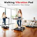 Folding Vibration Walking Pad Treadmill with Incline,4-in-1 Under Desk Treadmills for Home&Office,350LBS Capacity,0.3-7.5MPH Speed,LED Display,Portable Treadmill with APP