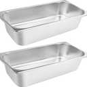 VOISEN 2 Pack Hotel Pans,1/1 Size 6" Deep,Anti-Jamming Steam Pan,Commercial Stainless Steel Pan, Steam Table Pans Full Size