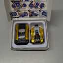 Intoypad Collision Transforming Dinosaur Car Toy, 2 Magnetic Cars Transform into Dinosaur Toys for Kids Toddler Fun Deformation Robot Dino Car Christmas Birthday Gift Toys for Boys Girl(Golden Dragon)