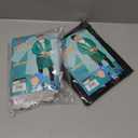 Kids Rain Jacket, 2 Pack Rain Ponchos for Kids - Reusable Raincoats for Boys and Girls Waterproof Outdoor Rain Gear (6-11 Years, G: White + Black)