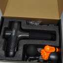 TOLOCO Massage Gun, Upgrade Deep Tissue Back Massager with 10 Replacement Heads, Percussion Massage Guns for Athletes for Pain Relief, Super Quiet Electric Massager for Christmas Gift, Carbon