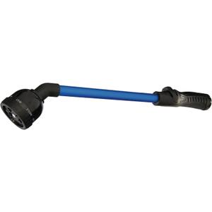 Dramm RainSelect Rain Wand – 16 Inch Aluminum Watering Wand with 9-Pattern Adjustable Spray Head & One Touch Thumb Control Valve – Garden Hose Wand for Containers, Raised Beds & Hanging Baskets – Blue