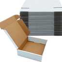White Shipping Boxes 9x7x2 inch 25 Pack,Corrugated Boxes Mailer Packaging for Mailing Small BusinessE-Commerce Gift Boxes for Wrapping Present Moving Storage Heavy Duty Recycled Cardboard Boxes