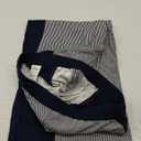 Low Rise Striped Pants for Women Pull On Drawstring Boho Wide Leg Jeans Trendy 2025 (Large, Darkblue)