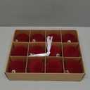 12Pc 2.4Inch Velvet Christmas Ornaments Balls Sets Shatterproof Christmas Balls Christmas Hanging Decorations Neutral Textured Ornaments Decorative for Christmas Tree (Wine Red)