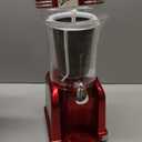 Nostalgia Frozen Drink Maker and Margarita Machine for Home - 32-Ounce Slushy Maker with Stainless Steel Flow Spout - Easy to Clean and Double Insulated - Retro Red