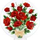 Pavilion Gift Company - Rose Floral 14" Round Serving Plate