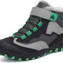 Mishansha Kids Hiking Boots Toddler Girls Boys Hiking Shoes Water-Resistant Anti-Collision Non-Slip Athletic Outdoor Trekking Boots (12 Little Kid, Black 36)