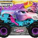 Monster Jam Sparkle Smash 1:24 Scale Official Monster Truck, Die-Cast Vehicle with Realistic Details and BKT Tires, Collectible Toy Truck for Kids Ages 3 and Up by Spin Master