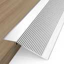 Aluminum Floor Transition Strip, Threshold Ramps for Doorways Floor Transition Strip Self Adhesive Door Threshold Height Less Than 1.6 Inch