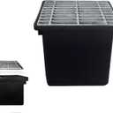 12x12in Driveway Catch Basin with Galvanized Steel Grate