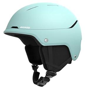 RIOROO Ski Helmet for Women Men, Safety Certified Snowboard Helmet with Shockproof ABS Hard Shell for Adults & Youth-Teal