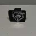 FANMATS 21503 Chicago Bears Black Metal Hitch Cover with Metal Chrome 3D Emblem - Bear Head Logo