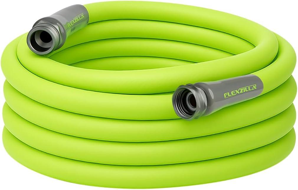 Flexzilla Garden Hose 5/8 in. x 50 ft., Lightweight All-Weather Water Hose, Durable and Flexible, Leak-Free Connections (Chartreuse)