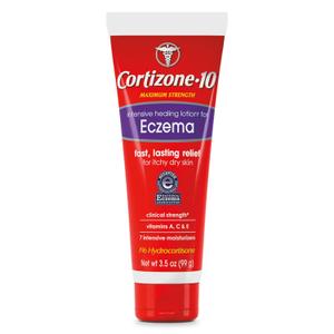 Cortizone 10 Maximum Strength Intensive Healing Lotion for Eczema, 1% Hydrocortisone, 3.5 oz. Cortizone 10 Maximum Strength Intensive Healing Lotion for Eczema, 1% Hydrocortisone, 3.5 oz.