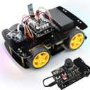Freenove 4WD Car Kit with Remote (Compatible with Arduino IDE), Line Tracking, Obstacle Avoidance, Wireless Control App, Ultrasonic Sensor Motor Servo
