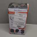 Baker's Friend 4 in 1 Mini Waffle Maker with Removable Plates, Set Includes Mini Pancake, Donut, Heart Shape Waffle Makers, Compact Size, Recipe Included, Red